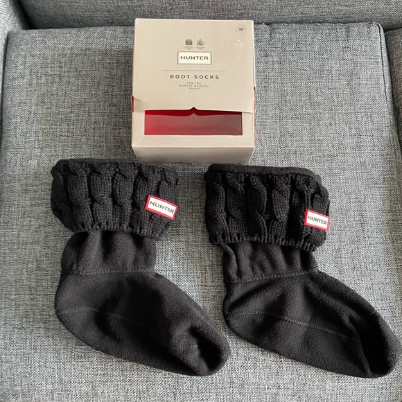 Hunter Shoes - Hunter Boot Socks with Box Black size Medium
